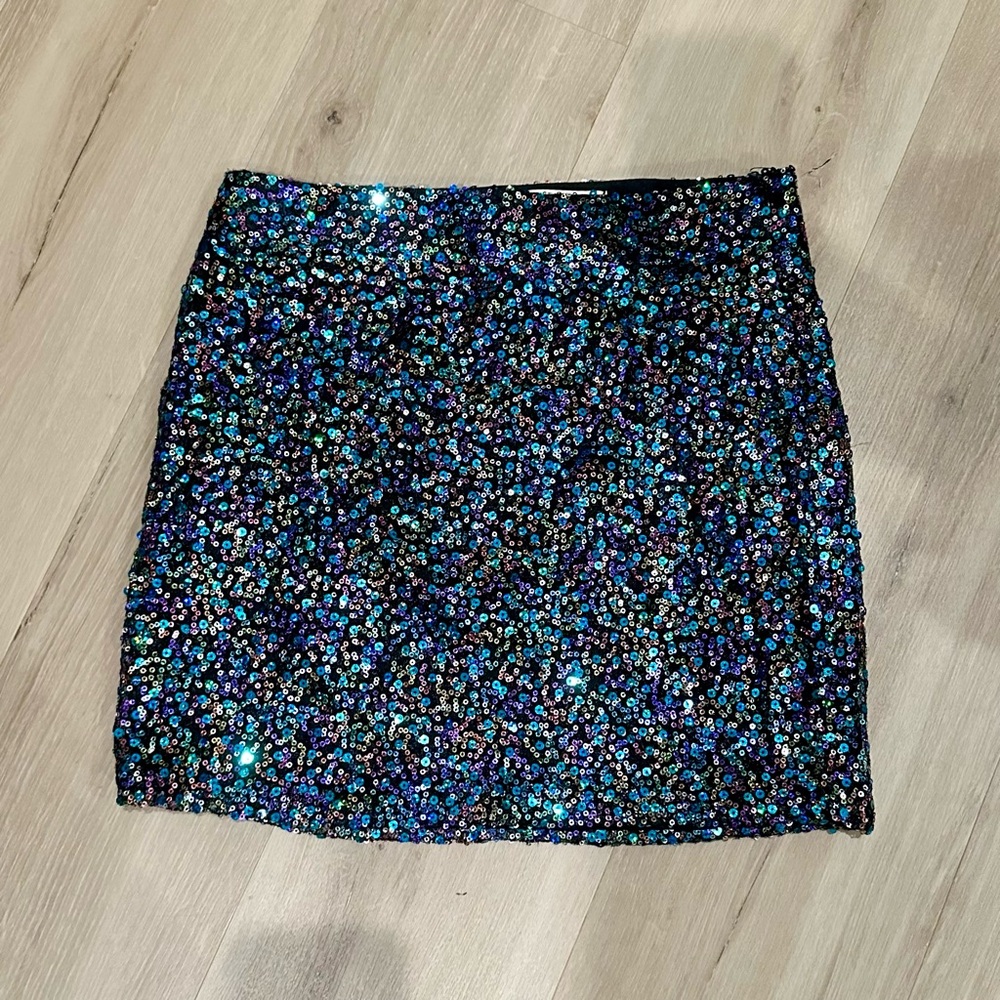 Sequin Mini Skirt - Multi Colored
